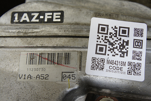 Номер двигателя и фотография площадки Toyota 1AZ-FE