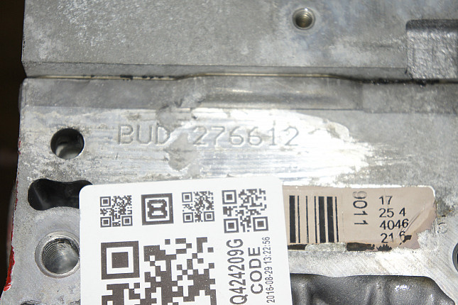 Номер двигателя и фотография площадки Skoda BUD